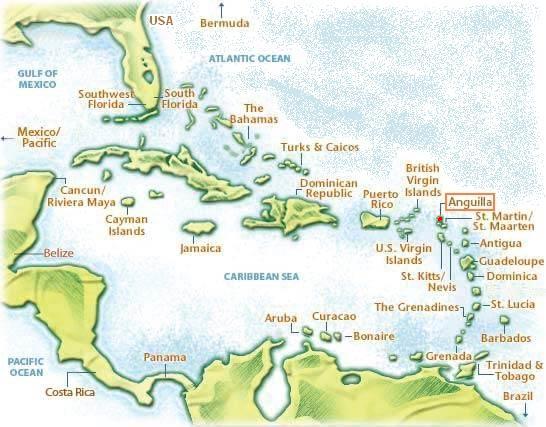 Caribbean Map