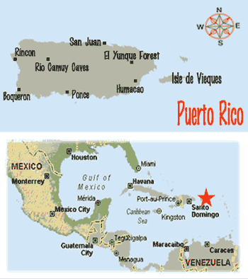 Map of Puerto Rico