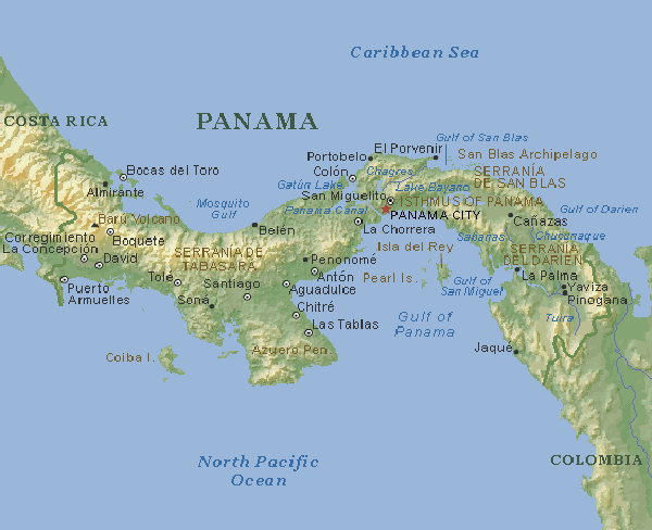 Map of Panama